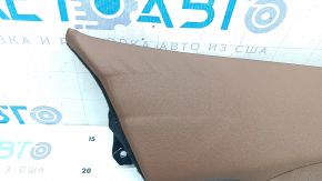 Side panel of the 2nd row of seats, right, Audi A6 C8 19-25, light brown leather, dented