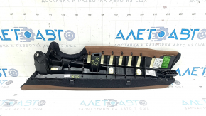 Side panel of the 2nd row of seats, right, Audi A6 C8 19-25, light brown leather, dented