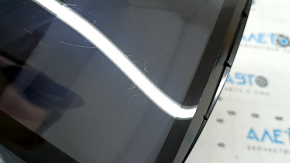 Projection on the windshield of an Audi A6 C8 19-25 scratches