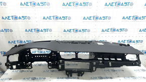 Audi A6 C8 19-25 dashboard with AIRBAG for projection, black leather, worn, tears, rusty squib