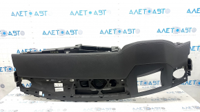 Audi A6 C8 19-25 dashboard with AIRBAG for projection, black leather, worn, tears, rusty squib
