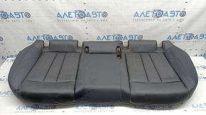 Rear seat cushion for Audi A4 B9 17-19, black leather, heated, wrinkled, dry cleanable