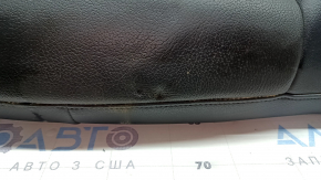 Rear seat cushion for Audi A4 B9 17-19, black leather, heated, wrinkled, dry cleanable