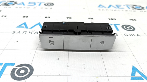 Audi A6 C8 19-23 chrome center console button block for parking sensors and 360 cameras, pokes