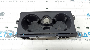 Audi A6 C8 19-25 center console cup holders, black, scratches