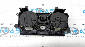 Audi A6 C8 19-25 center console cup holders, black, scratches