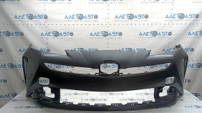 Bare front bumper for Toyota Prius 50 19-22 with parking sensors and PMA, graphite, scratches, cracks, peeling paint