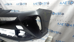Bare front bumper for Toyota Prius 50 19-22 with parking sensors and PMA, graphite, scratches, cracks, peeling paint