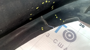 Bare front bumper for Toyota Prius 50 19-22 with parking sensors and PMA, graphite, scratches, cracks, peeling paint