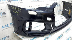 Bare front bumper for Audi A6 C8 19-23 with park assist and headlight washer, S-Line, without caps, blue, scratches, dents, broken fasteners