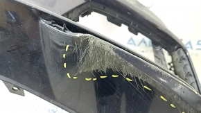 Bare front bumper for Audi A6 C8 19-23 with park assist and headlight washer, S-Line, without caps, blue, scratches, dents, broken fasteners