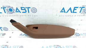 Armrest trim door card rear right Audi A6 C8 19-24 light brown leather, with overlay