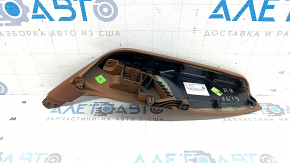 Armrest trim door card rear right Audi A6 C8 19-24 light brown leather, with overlay