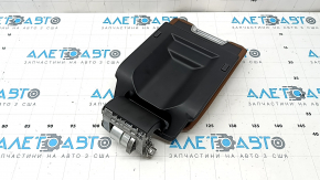 Armrest of the center console Audi A6 C8 19-25 light brown leather, pokes
