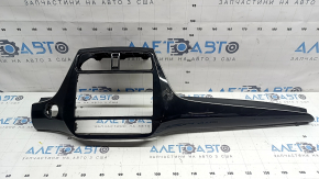Toyota Prius 50 19-22 center dashboard trim, glossy black, without deflector and button, scratches, glued