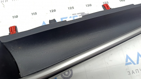 Toyota Prius 50 19-22 center dashboard trim, glossy black, without deflector and button, scratches, glued