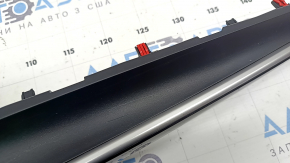 Toyota Prius 50 19-22 center dashboard trim, glossy black, without deflector and button, scratches, glued