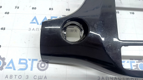 Toyota Prius 50 19-22 center dashboard trim, glossy black, without deflector and button, scratches, glued