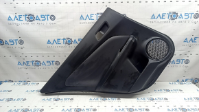 Door trim panel rear left Toyota Prius 50 Prime 17-22 black, insert black leather, armrest leather black, scratches