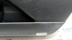 Front right door panel for Toyota Prius 50 16-22, black with black plastic insert, black leather armrest, scratches, dry cleanable