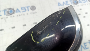Right side mirror assembly for Toyota Prius 50 16-20 6-pin, BSM, graphite, crack in cover, missing cover fragment, scratches, after repair