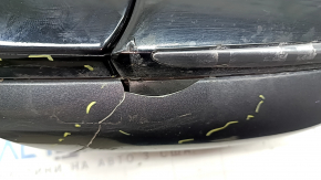 Right side mirror assembly for Toyota Prius 50 16-20 6-pin, BSM, graphite, crack in cover, missing cover fragment, scratches, after repair