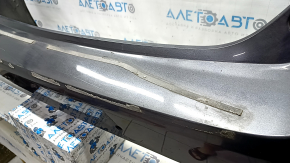 Bare rear bumper for Toyota Prius 50 19-22 with parking sensors and PMA, graphite, scratches, in resin, in tape