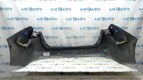 Bare rear bumper for Toyota Prius 50 19-22 with parking sensors and PMA, graphite, scratches, in resin, in tape