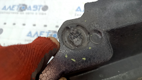 The front bumper upper absorber for Toyota Venza 21-24 is cracked and the mount is broken.