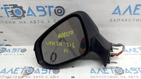 Left side mirror assembly for Toyota Venza 21-24, 16 pins, BSM, camera, turn signal, heating, backlight, auto-folding, graphite, scuffed, chips