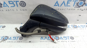 Left side mirror assembly for Toyota Venza 21-24, 16 pins, BSM, camera, turn signal, heating, backlight, auto-folding, graphite, scuffed, chips