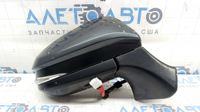 Right side mirror assembly for Toyota Venza 21-24, 16 pins, BSM, camera, turn signal, heated, backlit, auto-folding, graphite, scuffed, chipped, paint stained