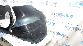Bare rear bumper for Toyota Venza 21-24 with parking sensors, Limited, XLE, graphite, scratches, broken fasteners, cracked