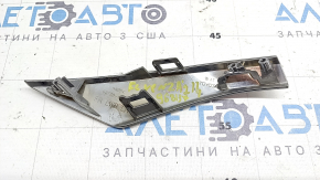 Lower left front bumper molding for Toyota Venza 21-24, chrome, chips