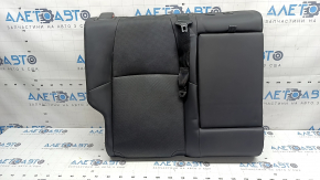 Right rear seat back for Toyota Venza 21-24 Limited, black leather, perforated, with belt and armrest