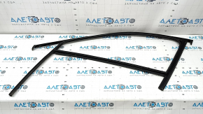 Upper front right door molding for Audi A6 C8 19-25 chrome with glass seal, scratches