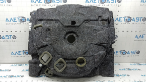 The Audi A6 C8 19-25 trunk liner is worn and torn.