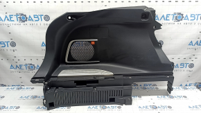Left arch trim for Toyota Venza 21-24, black, with JBL subwoofer, chrome trim, scratches