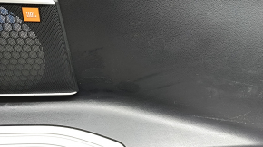 Left arch trim for Toyota Venza 21-24, black, with JBL subwoofer, chrome trim, scratches