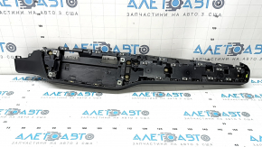 Right front panel trim for Audi A6 C8 19-24, black, with trims, with backlighting