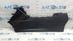 Left side center console trim for Toyota Venza 21-24, black, scratches, whitened plastic