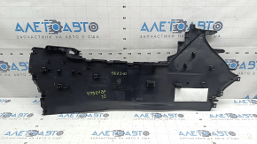 Left side center console trim for Toyota Venza 21-24, black, scratches, whitened plastic