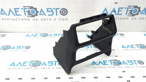 Audi A6 C8 19-24 black rear lower center console trim, cracks in the fasteners