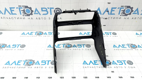 Audi A6 C8 19-24 black rear lower center console trim, cracks in the fasteners
