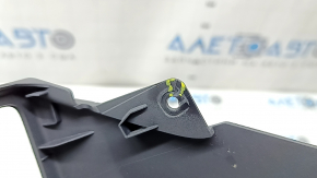 Audi A6 C8 19-24 black rear lower center console trim, cracks in the fasteners