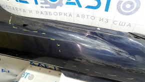 Right threshold Audi A6 C8 19-25 S-Line, blue LX5B, scratches, tears, scuffs