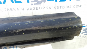 Right threshold Audi A6 C8 19-25 S-Line, blue LX5B, scratches, tears, scuffs