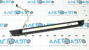 Audi A6 C8 19-25 black outer door sill trim with chrome insert and backlight, S-Line, filed down, butt
