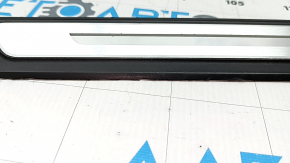 Audi A6 C8 19-25 black outer door sill trim with chrome insert and backlight, S-Line, filed down, butt