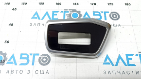 Left front panel trim for Audi A6 C8 19-24, gloss black, chrome, broken fasteners